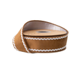 1 1/2" Wired Velvet Ribbon | Gingerbread w/ White Backing | 10 Yard Roll