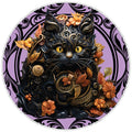 10 3D Look Black Cat Halloween Sign, Wreath Sign, Home Decor