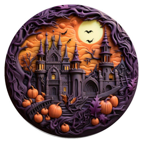 10 3D Look Halloween House Sign, Halloween Wreath Sign, Home Decor