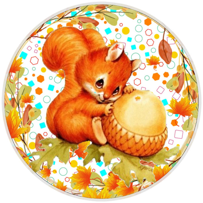 10 Acorn Squirrel Fall Sign, Wreath Sign, Metal Sign, Home Decor