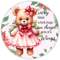 10 Angel Wings Bear Wreath Sign, Wreath Sign, Home Decor