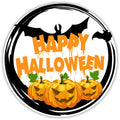 10 Bat Happy Halloween Sign, Wreath Sign, Home Decor