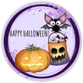 10 Bat Pumpkin Halloween Sign, Halloween Wreath Sign, Home Decor, The Ritzy Cactus, Gift