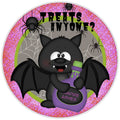 10 Bat Treat Halloween Sign, Wreath Sign, Home Decor