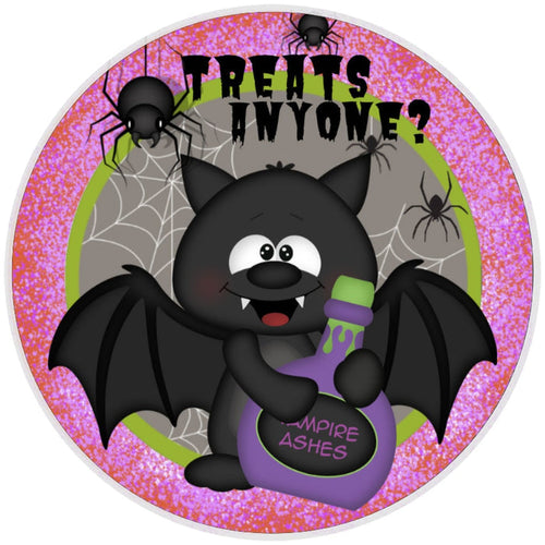 10 Bat Treat Halloween Sign, Wreath Sign, Home Decor