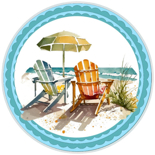 10 Beach Chair Sign, Wreath Sign, Home Decor