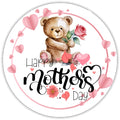 10 Bear Heart Mothers Day Sign, Wreath Sign, Home Decor
