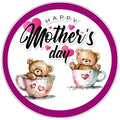 10 Bear Teacup Mothers Day Sign, Wreath Sign, Home Decor