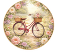 10" Bicycle Floral Sign, Metal Wreath Sign, Home Decor, DIY Wreath Supply