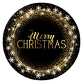 10 Black Gold Merry Christmas Sign, Wreath Sign, Home Decor