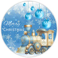 10 Blue Christmas Train Sign, Wreath Sign, Home Decor, The Ritzy Cactus, Gift