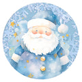 10 Blue Santa Sign, Wreath Sign, Home Decor