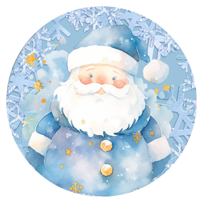 10 Blue Santa Sign, Wreath Sign, Home Decor