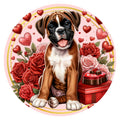 10  Boxer Happy Valentine Sign, Wreath Sign, Home Decor