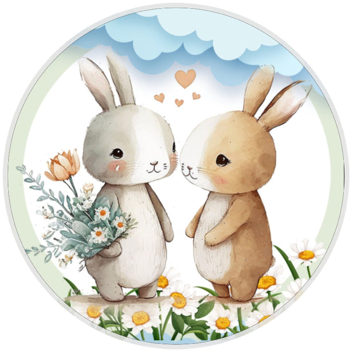 10 Bunny Love Sign, Wreath Sign, Home Decor