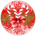 10” Candy Cane Christmas Sign, Home Decor, Aluminum, The Ritzy Cactus