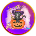 10 Candy Cat Halloween Sign, Wreath Sign, Home Decor
