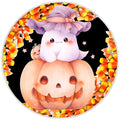 10 Candy Corn Ghost  Sign, Wreath Sign, Home Decor