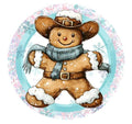 10 Candyland Gingerbread Cowboy Sign, Christmas Wreath Sign, Home Decor, The Ritzy Cactus, Gift