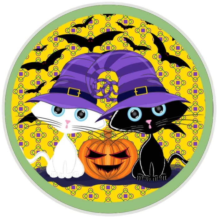 10 Cat Halloween Sign, Wreath Sign, Home Decor