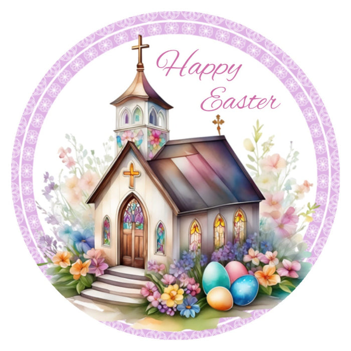 10 Church Easter Egg Sign, Wreath Sign, Home Decor, Gift