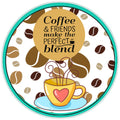 10 Coffee Friends Sign, Wreath Sign, Home Decor