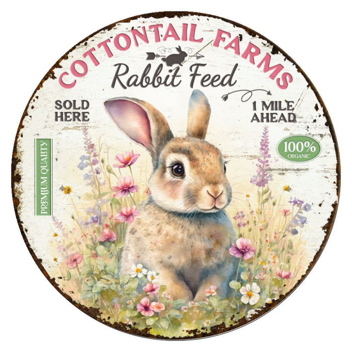 10 Cottontail Farms Bunny Sign, Wreath Sign, Home Decor