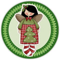 10 Country Christmas Angel Sign, Wreath Sign, Home Decor