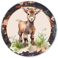 10 Country Goat Sign, Metal Wreath Sign, Home Decor