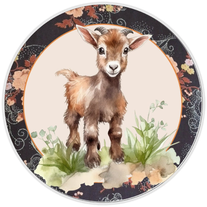 10 Country Goat Sign, Metal Wreath Sign, Home Decor