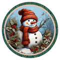 10 Country Snowman Wreath Sign, Metal Wreath Sign, Home Decor