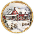 10 Countryside Christmas Sign, Metal Wreath Sign, Home Decor