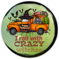 10 Crazy Witch Truck  Sign, Wreath Sign, Metal Sign, Home Decor