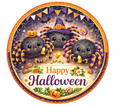 10" Cubby Spiders Halloween Sign, Metal Wreath Sign, Home Decor, DIY Wreath Supply