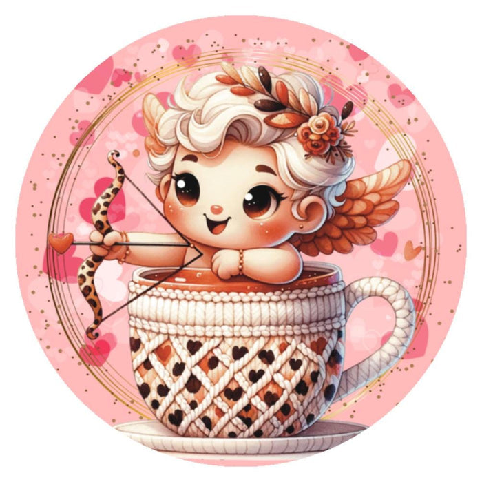 10 Cupid Arrow Cup Valentine Sign, Wreath Sign, Home Decor