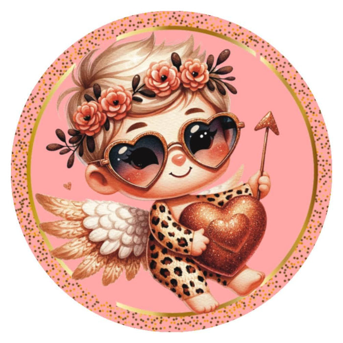 10 Cupid Hippie Valentine Sign, Wreath Sign, Home Decor
