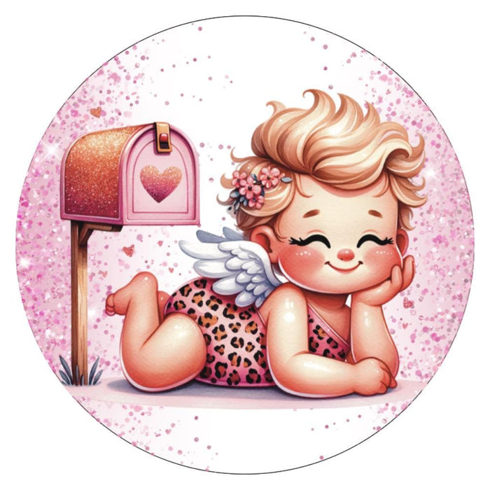 10 Cupid Mailbox Valentine Sign, Wreath Sign, Home Decor