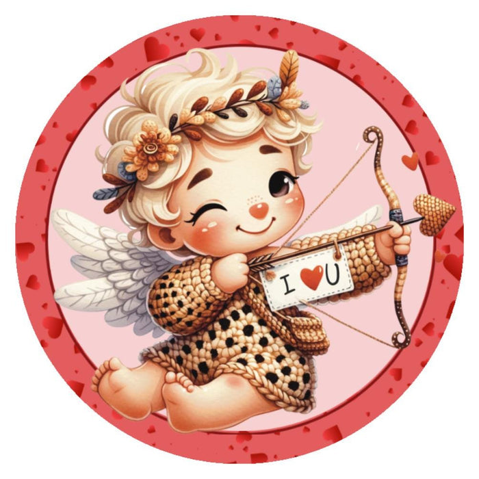 10 Cupid Valentine Sign, Wreath Sign, Home Decor