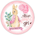 10 Customizable Its A Girl Baby Bunny Sign, Wreath Sign, Home Decor, Metal Sign, The Ritzy Cactus