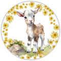10 Daisy Goat Sign, Metal Wreath Sign, Home Decor