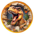 10 Dinosaur Break Through Wall Sign, Metal Wreath Sign, Home Decor