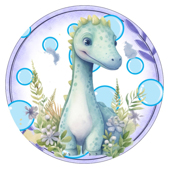 10 Dinosaur Bubbles Sign, Metal Wreath Sign, Home Decor