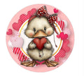 10 Duck Valentine Sign, Wreath Sign, Home Decor, Wreath Making Supplies