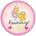 10 Easter Bunny Love Sign, Wreath Sign, Home Decor, Metal Sign, The Ritzy Cactus
