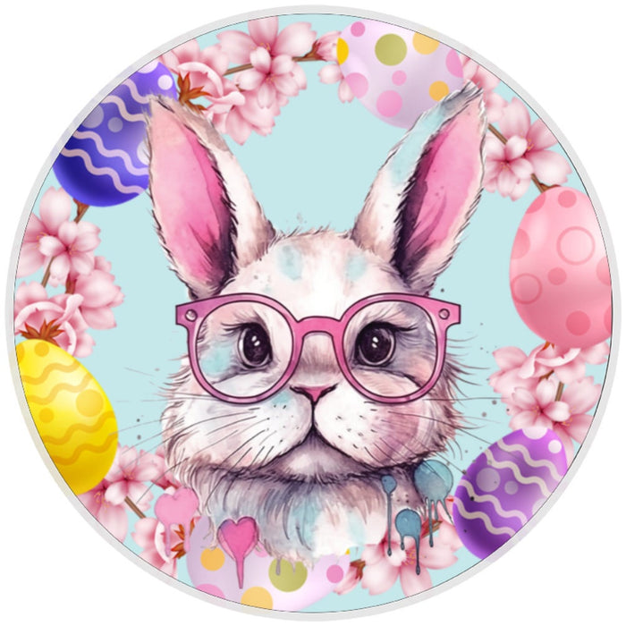 10 Easter Egg Bunny Sign, Wreath Sign, Home Decor, The Ritzy Cactus