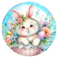 10  Easter Floral Bunny Sign, Wreath Sign, Home Decor, Gift