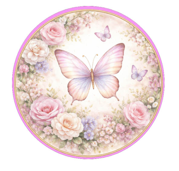 10" Elegant Butterfly Sign, Metal Wreath Sign, Home Decor, DIY Wreath Supply