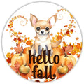 10 Fall  Chihuahua  Dog Sign, Wreath Sign, Home Decor