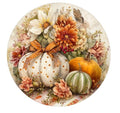 10  Fall Floral Farmhouse Pumpkin Gourd Country Sign, Wreath Sign, Metal Sign, Home Decor