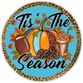 10 Fall Leopard Football Pumpkin Sign, Wreath Sign, Home Decor